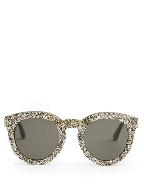 saint laurent glitter sunglasses.